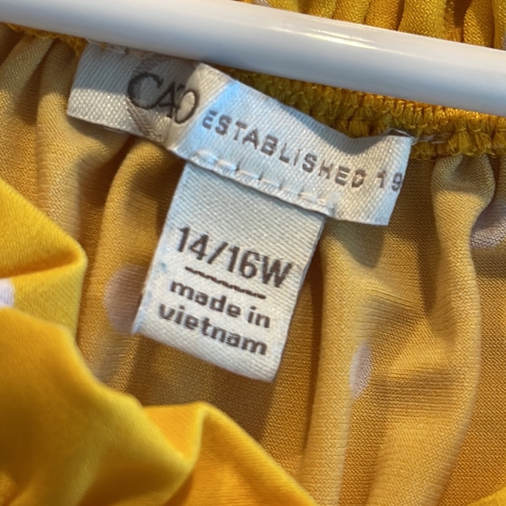 Vibrant Cato yellow top 14/16w - Picture 6 of 8